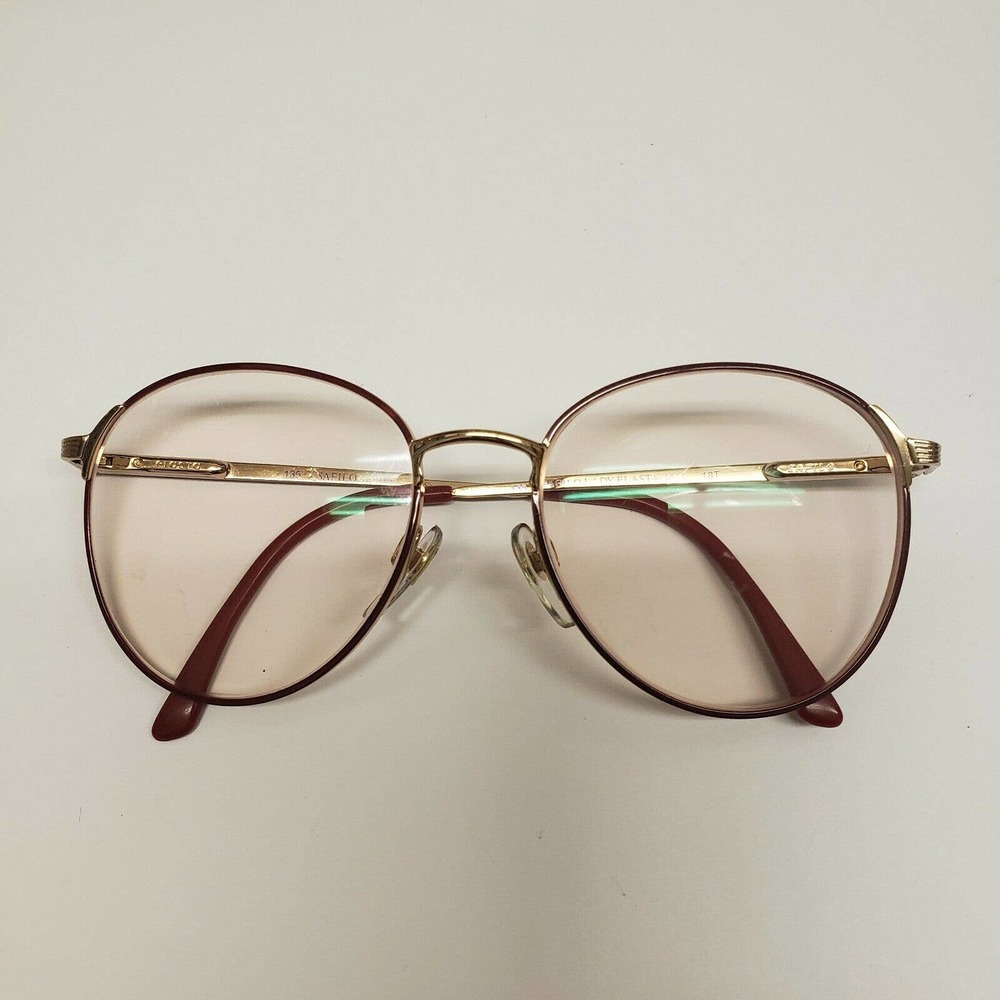 Vintage 80’s Safilo Elasta Lady 4534 Eyeglasses Red/Gold Made In France
